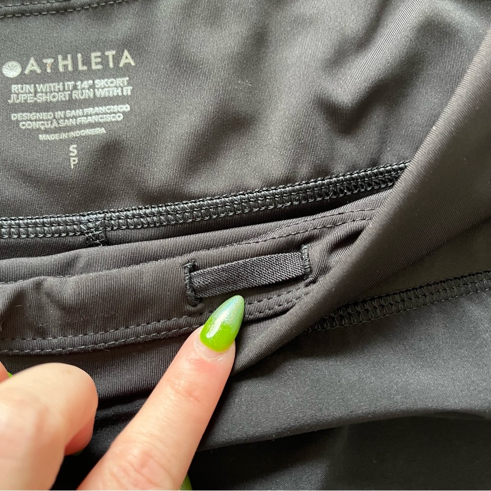 NWOT Women's Athleta Athletic Skirt in Black size Small Petite - Picture 5 of 8